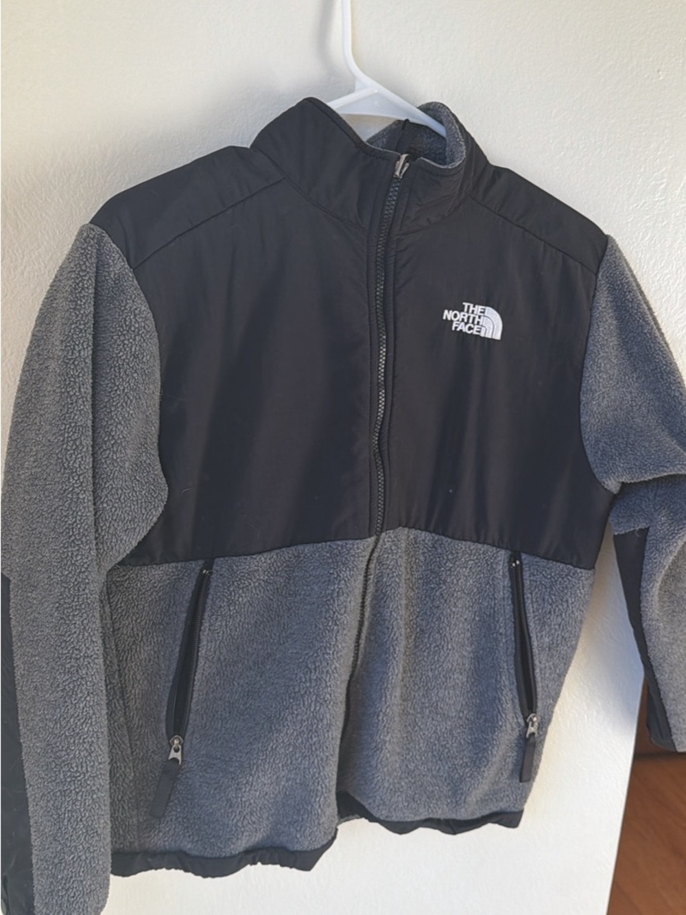 The North Face Gray and Black Fleece Jacket